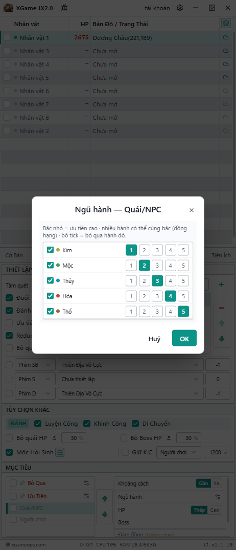 Bảng Ngũ hành
