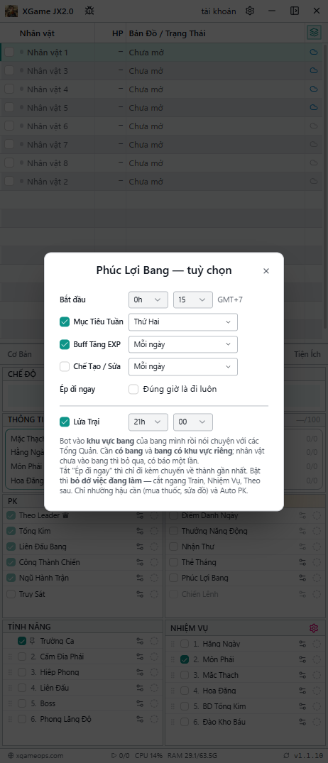 Modal Phúc Lợi Bang